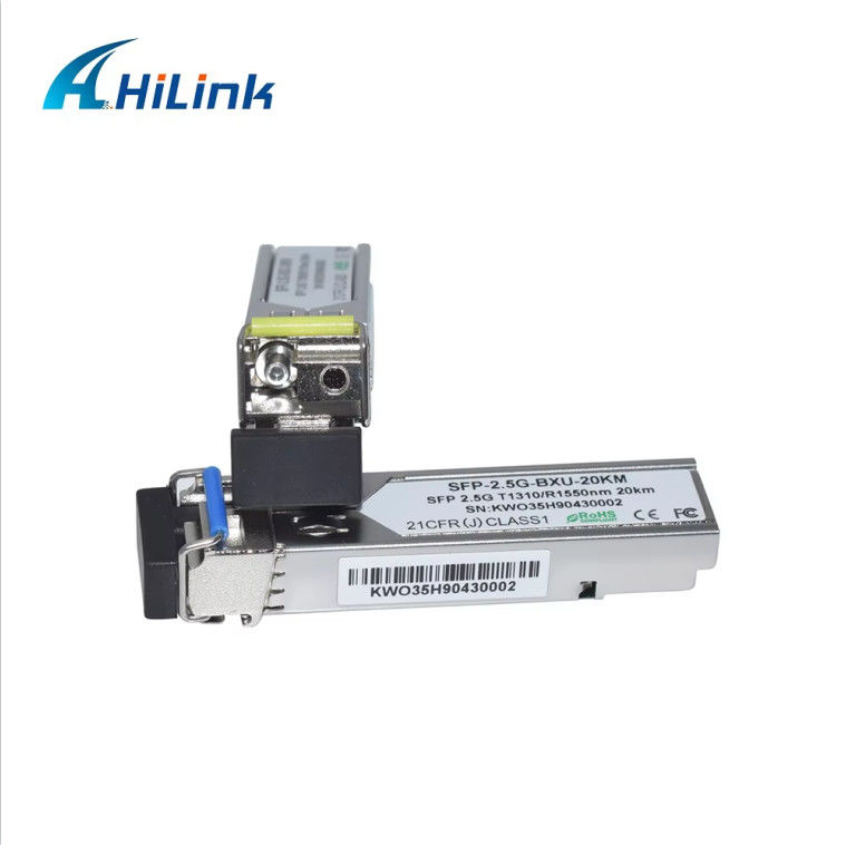 Hilink 2.5G Base BIDI 20KM WDM 1310NM/1550NM LC Connector โมดูล SFP