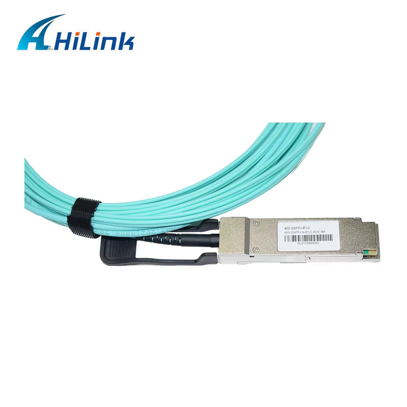 40G QSFP+ ถึง 8xLC AOC 3M สายไฟฟ้าออปติกที่ใช้งานในระยะทางสั้นมาก