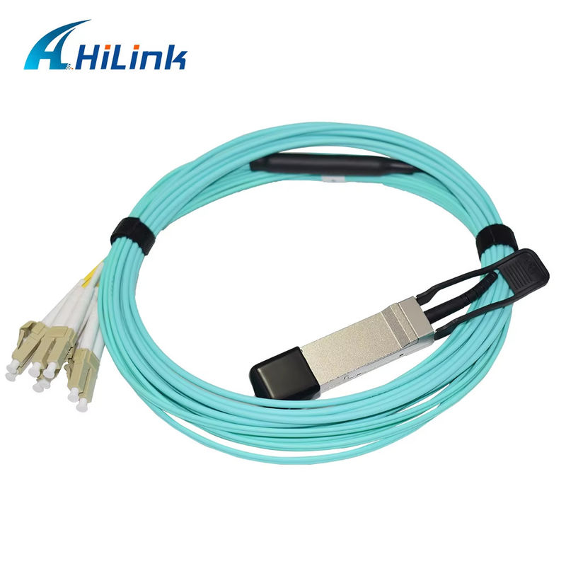 40G QSFP+ ถึง 8xLC AOC 3M สายไฟฟ้าออปติกที่ใช้งานในระยะทางสั้นมาก