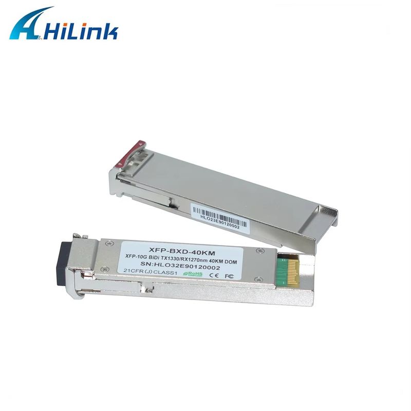 โมดูลออปติคัล XFP 10G Ethernet WDM BIDI ER คุณภาพสูง 40KM 1270/1330 อุปกรณ์ไฟเบอร์ออปติก
