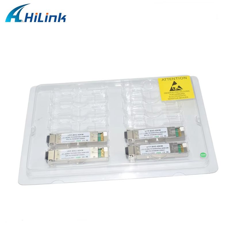 โมดูลออปติคัล XFP 10G Ethernet WDM BIDI ER คุณภาพสูง 40KM 1270/1330 อุปกรณ์ไฟเบอร์ออปติก