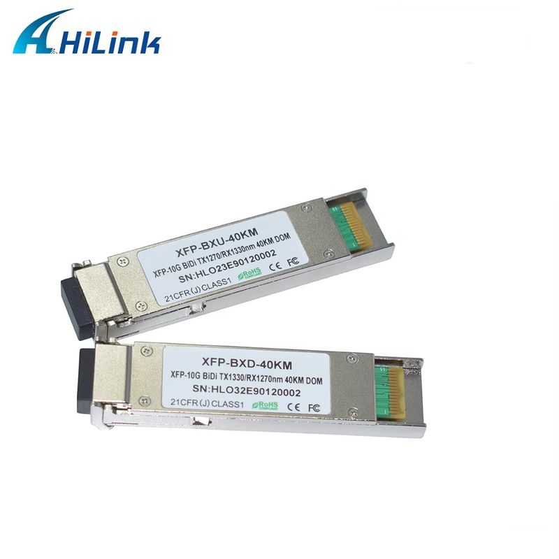 โมดูลออปติคัล XFP 10G Ethernet WDM BIDI ER คุณภาพสูง 40KM 1270/1330 อุปกรณ์ไฟเบอร์ออปติก