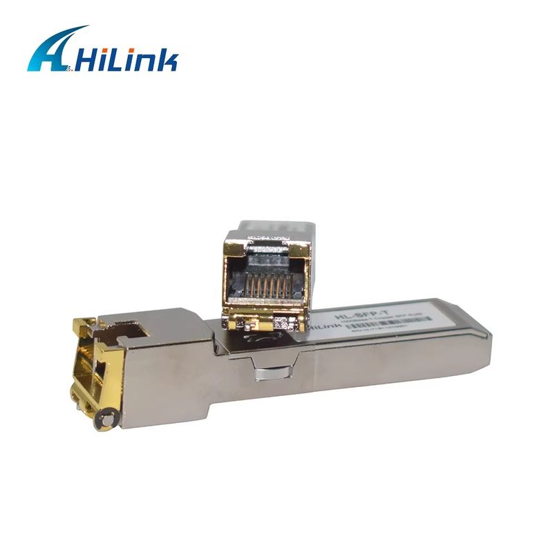 HL-SFP-T ตัวรับส่งสัญญาณ SFP ทองแดง 1000BASE-T และ 10/100/1000BASE-T พร้อมอัตราข้อมูลอุณหภูมิ 0 ถึง 70C