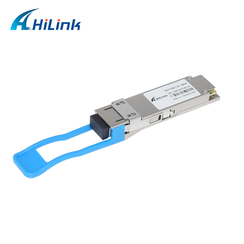 โมดูลรับส่งสัญญาณออปติคัล QSFP28 CWDM4 100Gb/s แบบ Hot Pluggable ระยะ 10KM สำหรับการใช้งานสวิตช์ LAN WAN Ethernet เราเตอร์