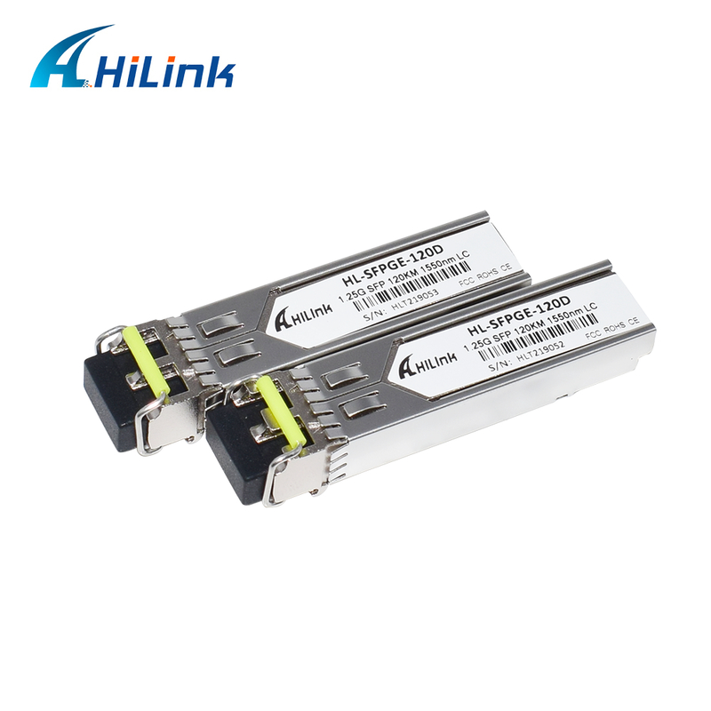 1.25Gb/s BIDI SFP Transceiver พร้อมเลเซอร์ DFB และ APD Receiver สําหรับการส่งสัญญาณ 120 กม. ในช่วงอุณหภูมิทางการค้า