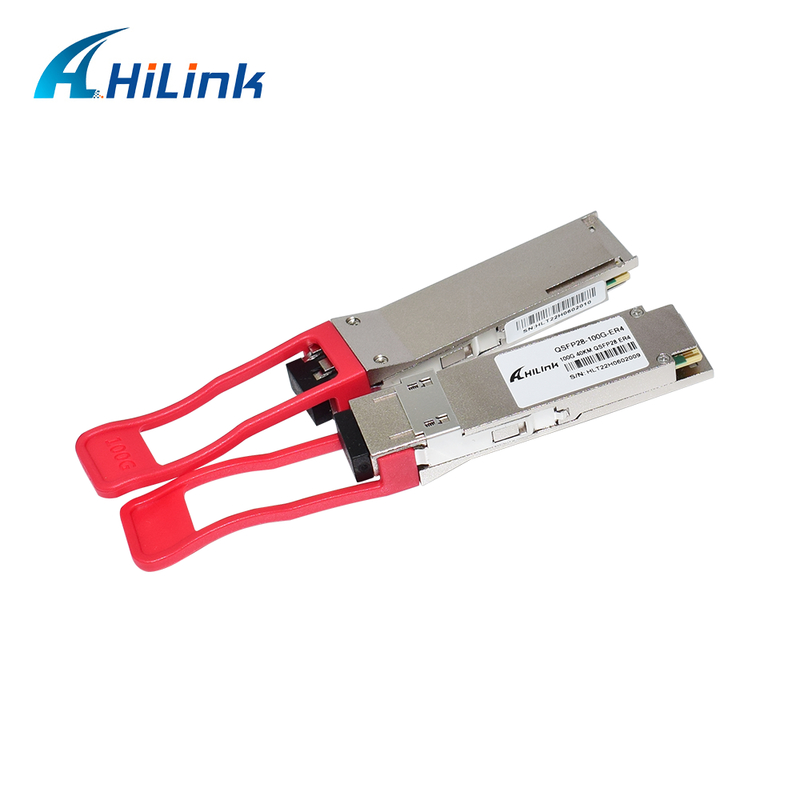 โมดูลรับส่งสัญญาณออปติคัล QSFP28 100G ระยะทาง 40 กม., ใช้พลังงานต่ำ (<4.5W) และเป็นไปตามมาตรฐาน RoHS 6/6 สำหรับศูนย์ข้อมูล