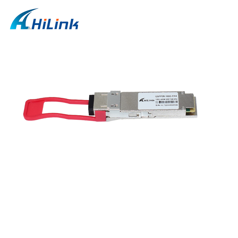 โมดูลรับส่งสัญญาณออปติคัล QSFP28 100G ระยะทาง 40 กม., ใช้พลังงานต่ำ (<4.5W) และเป็นไปตามมาตรฐาน RoHS 6/6 สำหรับศูนย์ข้อมูล