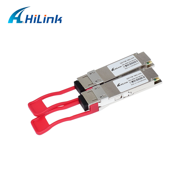 โมดูลรับส่งสัญญาณออปติคัล QSFP28 100G ระยะทาง 40 กม., ใช้พลังงานต่ำ (<4.5W) และเป็นไปตามมาตรฐาน RoHS 6/6 สำหรับศูนย์ข้อมูล