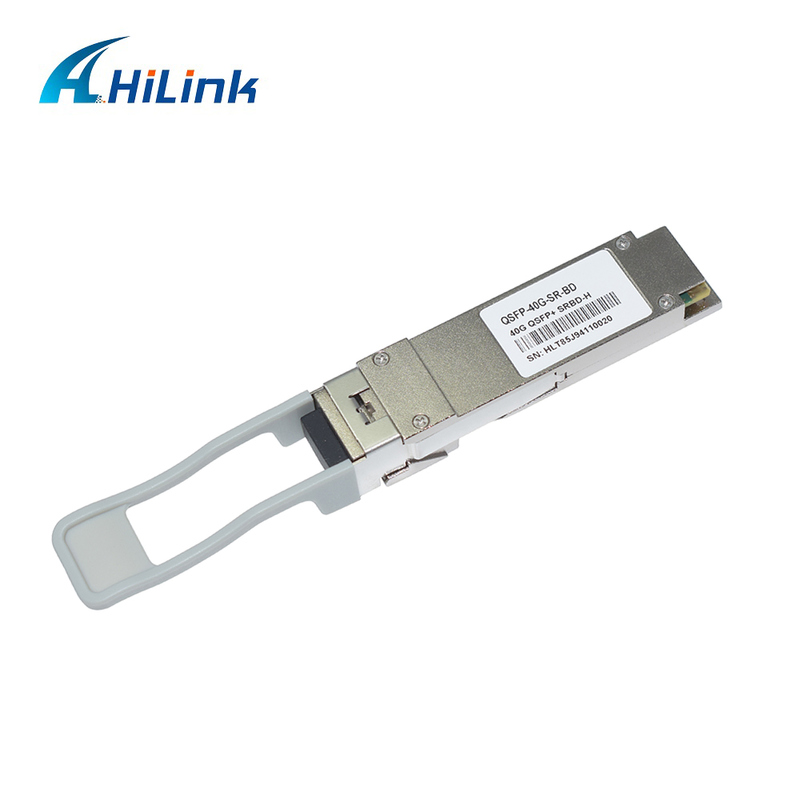 โมดูลไฟเบอร์ออปติก QSFP+ 40Gb/s 100m Bi-Di Duplex LC แบบ Hot Pluggable 850/900nm MMF