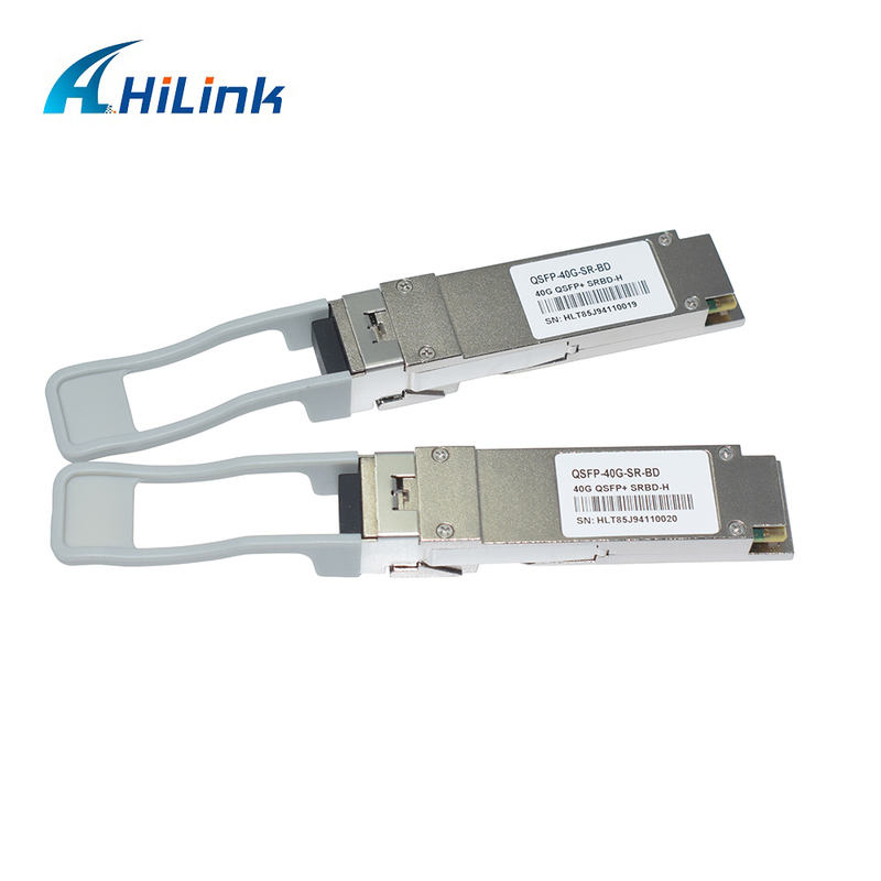โมดูลไฟเบอร์ออปติก QSFP+ 40Gb/s 100m Bi-Di Duplex LC แบบ Hot Pluggable 850/900nm MMF