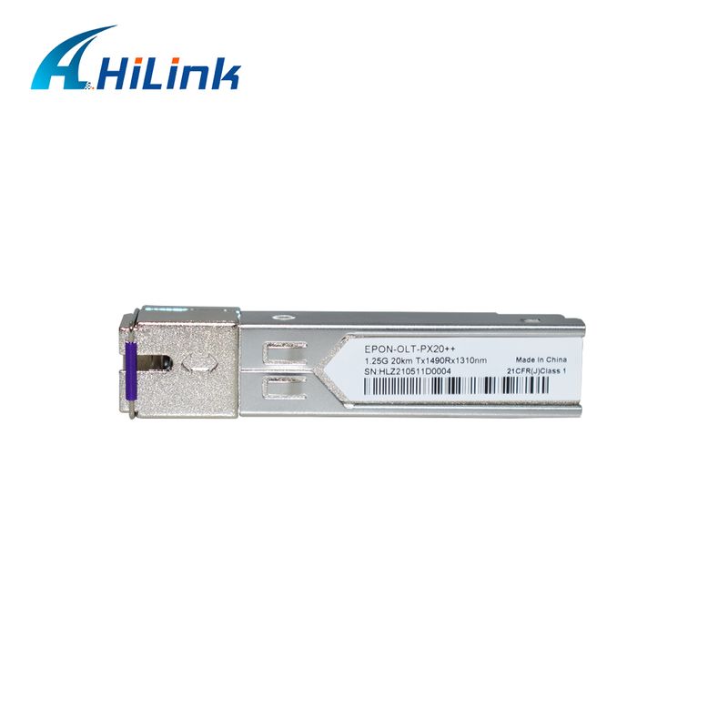 EPON OLT SFP Transceiver พร้อม PX20+ PX20++ PX20+++ สําหรับอัตราการส่งข้อมูล 1.25Gbps และการส่งข้อมูล 20KM