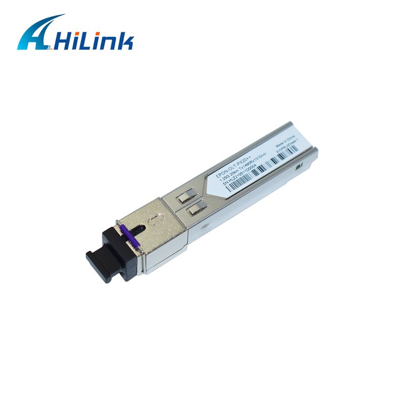 EPON OLT SFP Transceiver พร้อม PX20+ PX20++ PX20+++ สําหรับอัตราการส่งข้อมูล 1.25Gbps และการส่งข้อมูล 20KM