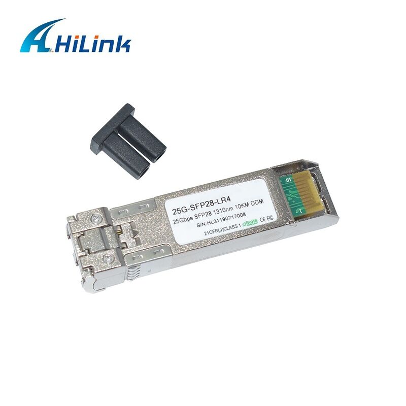 โมดูลออปติคัล Hilink 25G SFP28 พร้อมแหล่งจ่ายไฟ 3.3V สำหรับ 25GBASE-LR Ethernet ในช่วงอุณหภูมิเชิงพาณิชย์