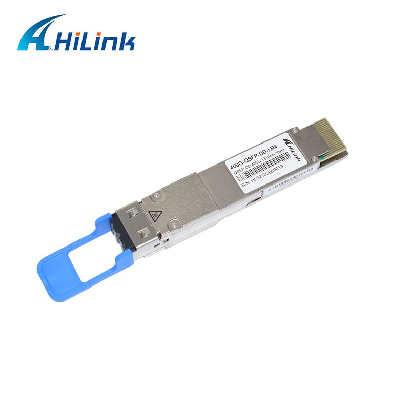 Hilink 400Gb/s QSFP-DD LR4 10km SMF Duplex LC Optical Transceiver ที่สอดคล้องกับ RoHS