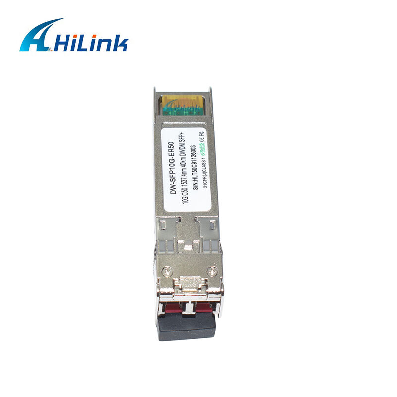 Hilink 10Gb SFP+ DWDM SFP 100GHZ CH17~61 ตัวเลือก 40km Transceiver Optical Module Duplex LC การค้าอุตสาหกรรม