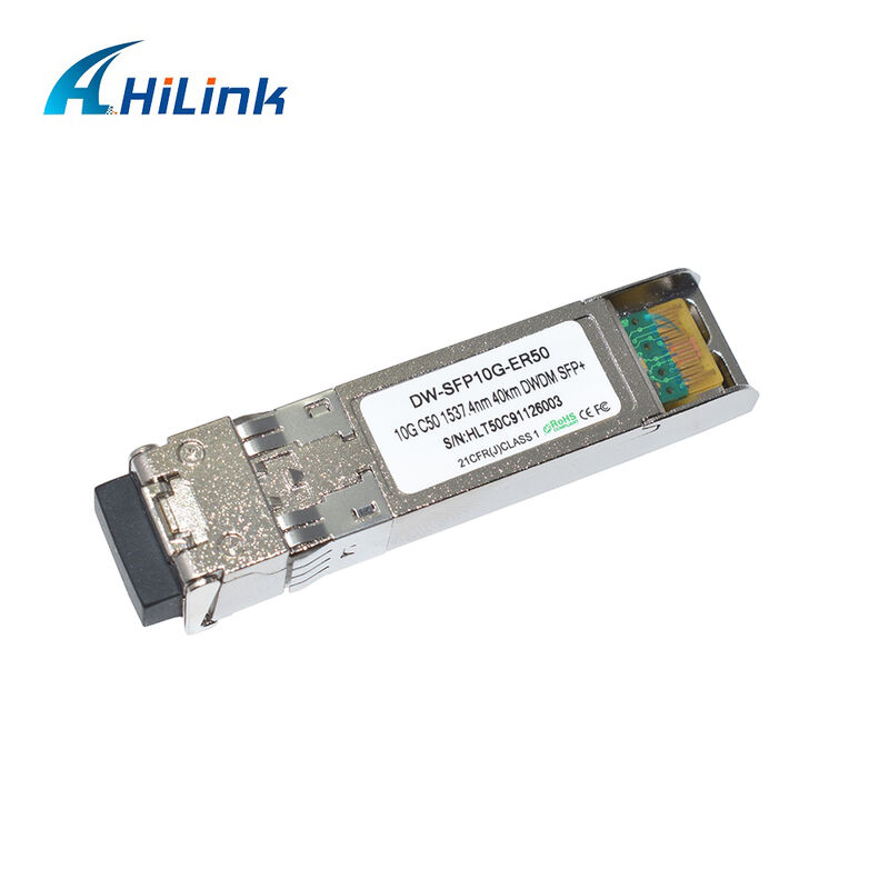Hilink 10Gb SFP+ DWDM SFP 100GHZ CH17~61 ตัวเลือก 40km Transceiver Optical Module Duplex LC การค้าอุตสาหกรรม