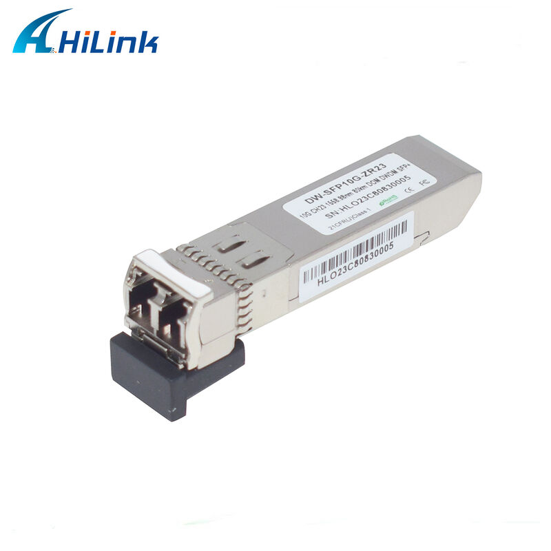 โมดูลทรานซีฟเวอร์ Hilink 10Gb SFP+ DWDM SFP 100GHZ CH17~61 ตัวเลือก 80 กม. LC ดูเพล็กซ์