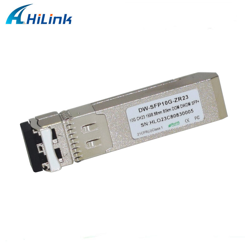 โมดูลทรานซีฟเวอร์ Hilink 10Gb SFP+ DWDM SFP 100GHZ CH17~61 ตัวเลือก 80 กม. LC ดูเพล็กซ์