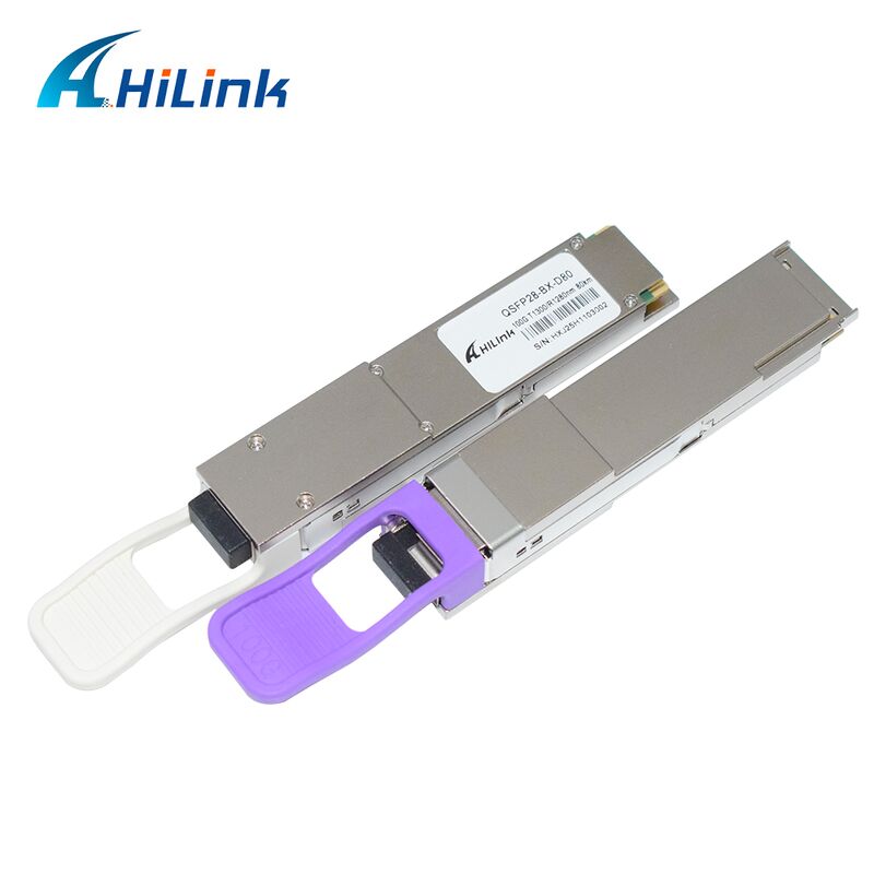 Hilink QSFP28-BX-U80/D80 โมดูลตัวรับออปติก BIDI ขนาด 100Gb/s มีความถี่ 80km สําหรับ Ethernet 100G