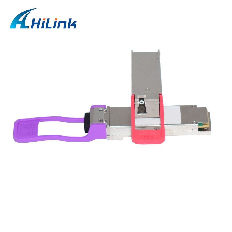 โมดูลออปติคัลทรานซีฟเวอร์ Hilink HL-QSFP28-100G-UD-20 100Gb/s 20km QSFP28 BIDI LR1 พร้อมขั้วต่อ LC แบบเสียบได้ขณะทำงาน
