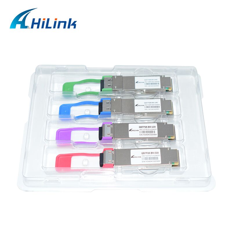 Hilink QSFP28-BX-UD40 100G BiDi Optical Transceiver ระยะ 40 กม. สำหรับแอปพลิเคชันดาต้าเซ็นเตอร์