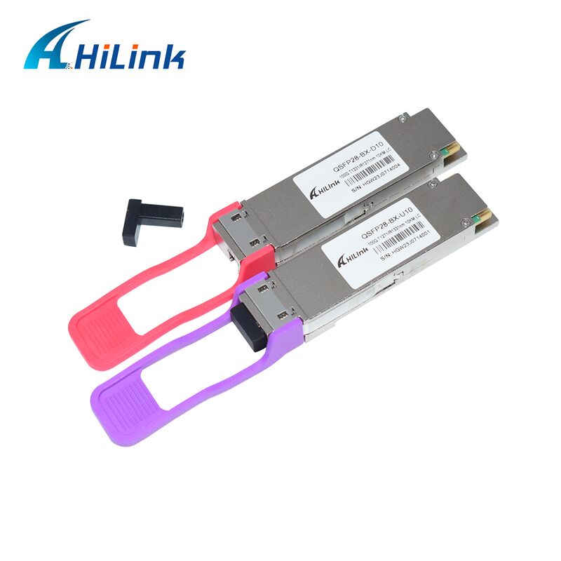 Hilink HL-QSFP28-100G-UD-10 100Gb/s QSFP28 LR BIDI 10km โมดูลตัวรับออปติกส์แลมบดาตัวเดียว