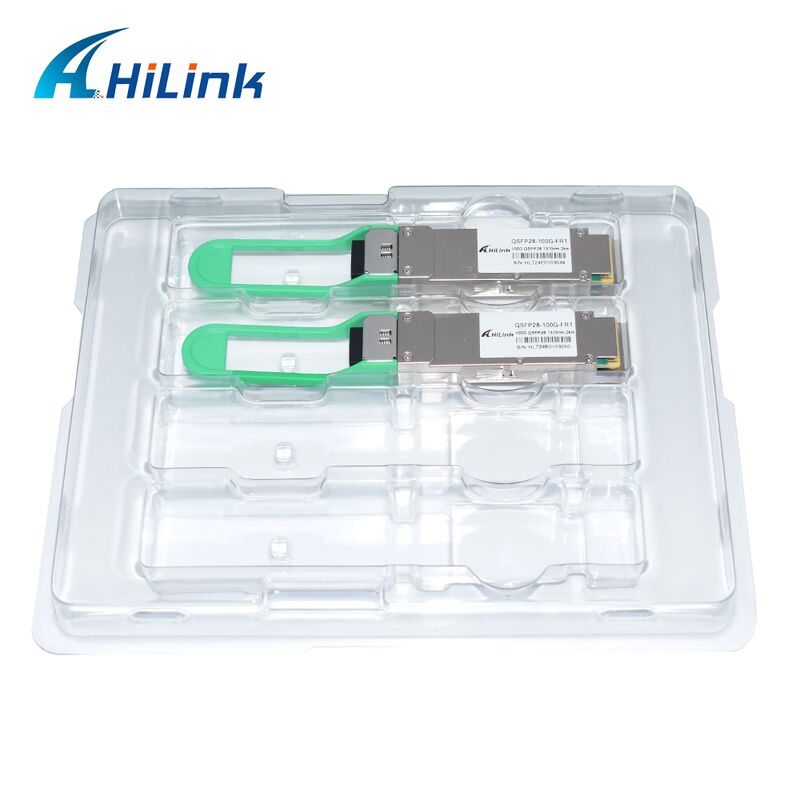 HL-QSFP28-100G-FR1 โมดูลทรานซีฟเวอร์ออปติคัล QSFP28 FR Single Lambda 100Gbps ระยะ 2 กม.