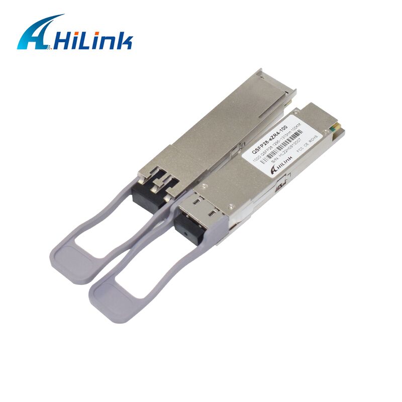 Hilink 100G QSFP28 Optical Transceiver Module กับระยะทาง 100 กิโลเมตร อัตราการส่งข้อมูล 100G และ ZR4+ Compliance