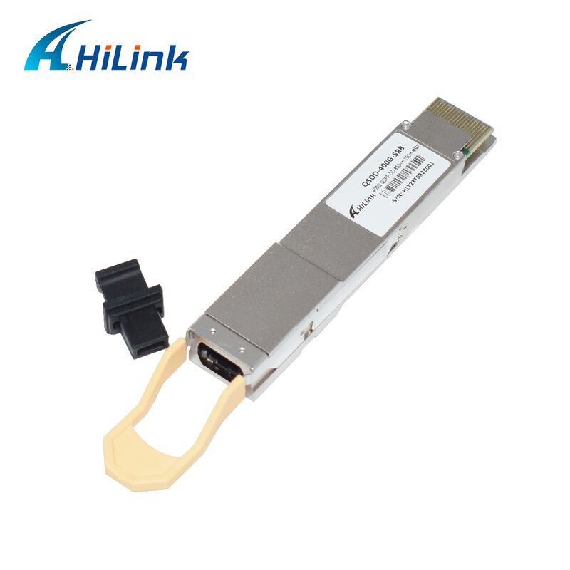 Hilink QSDD-400G-SR ตัวรับส่งสัญญาณออปติคัล 400G QSFP56-DD SR8 พร้อมอัตราข้อมูล 400G, ความยาวคลื่น 850nm และระยะทาง 100m