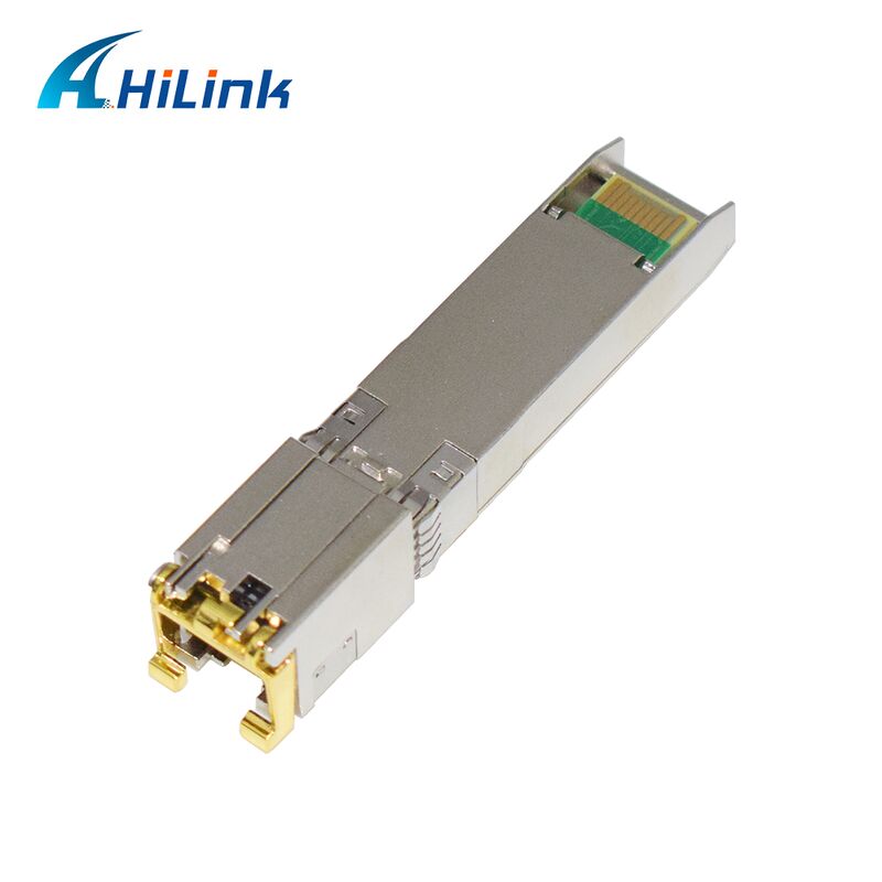 Hilink 10G Data Rate SFP+ Transceiver ด้วยระยะทาง 30M/80M และ RoHS Compliant 10GBASE-T Copper Module