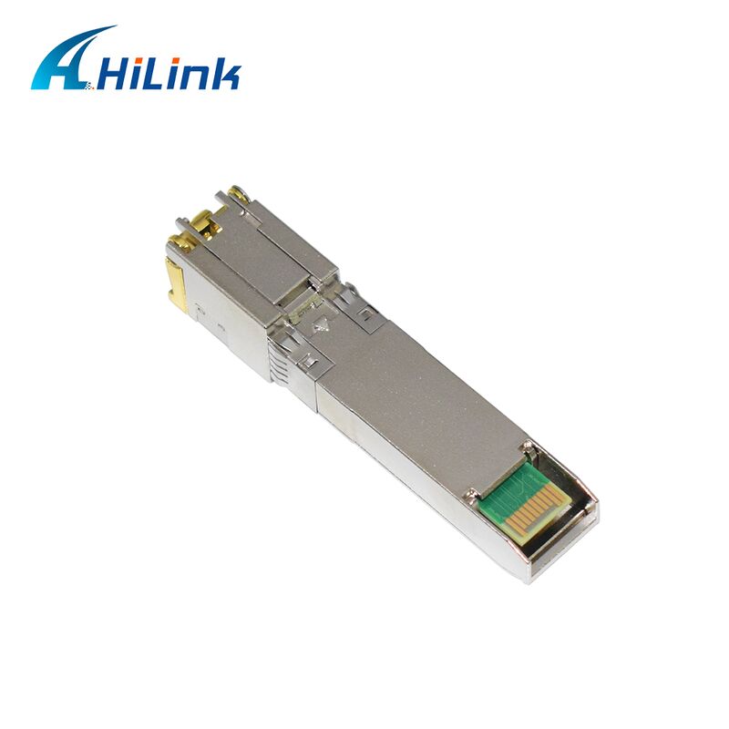 Hilink 10G Data Rate SFP+ Transceiver ด้วยระยะทาง 30M/80M และ RoHS Compliant 10GBASE-T Copper Module