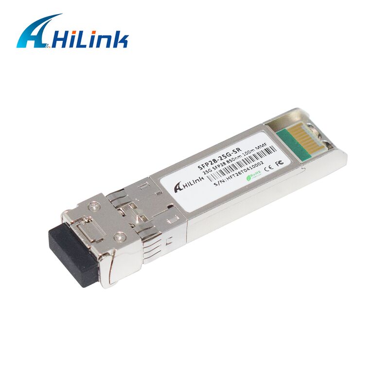 HL-SFP28-25G-SR 25G SFP28 SR เครื่องรับสัญญาณ LC สองแบบ มีอัตราการส่งข้อมูล 25Gbps ระยะทาง 100m และความยาวคลื่น 850nm