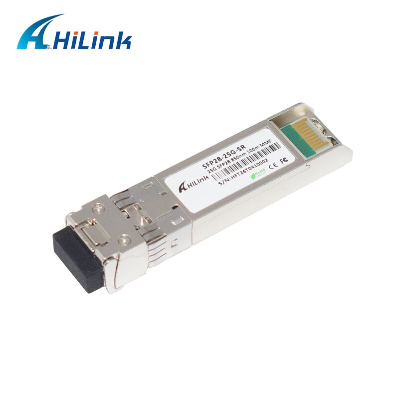 HL-SFP28-25G-SR 25G SFP28 SR เครื่องรับสัญญาณ LC สองแบบ มีอัตราการส่งข้อมูล 25Gbps ระยะทาง 100m และความยาวคลื่น 850nm