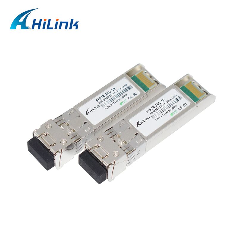 HL-SFP28-25G-SR 25G SFP28 SR เครื่องรับสัญญาณ LC สองแบบ มีอัตราการส่งข้อมูล 25Gbps ระยะทาง 100m และความยาวคลื่น 850nm
