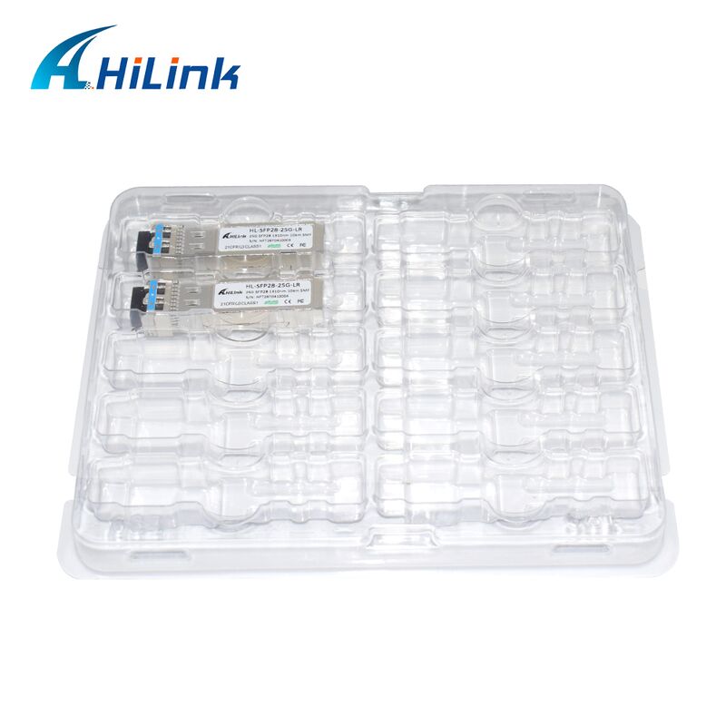 HL-SFP28-LR-10KM 25G SFP28 Transceiver ที่มีระยะทางการส่ง 10 กิโลเมตร อัตราการส่งข้อมูล 25.78Gbps และการบริโภคพลังงานต่ํา < 1.2W