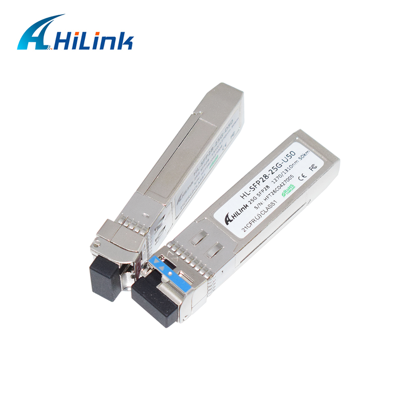 25Gb/s 50Km SFP28 BIDI Transceivers APD+PIN LC Connector SFP28 โมดูลออปติกอล DOM