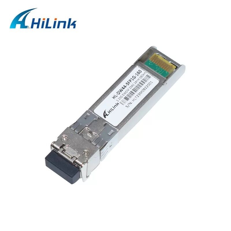 Hilink รองรับออปติก 1.25G DWDM SFP พร้อมเครื่องเชื่อม LC Duplex สําหรับระยะทาง 40km/80km/120km/160km