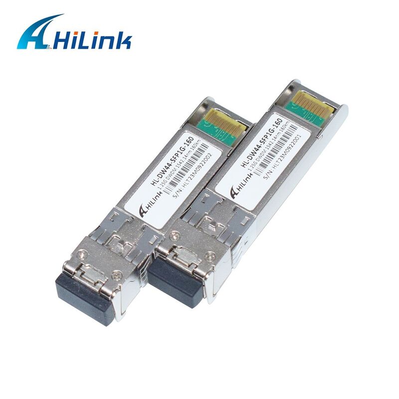 Hilink รองรับออปติก 1.25G DWDM SFP พร้อมเครื่องเชื่อม LC Duplex สําหรับระยะทาง 40km/80km/120km/160km
