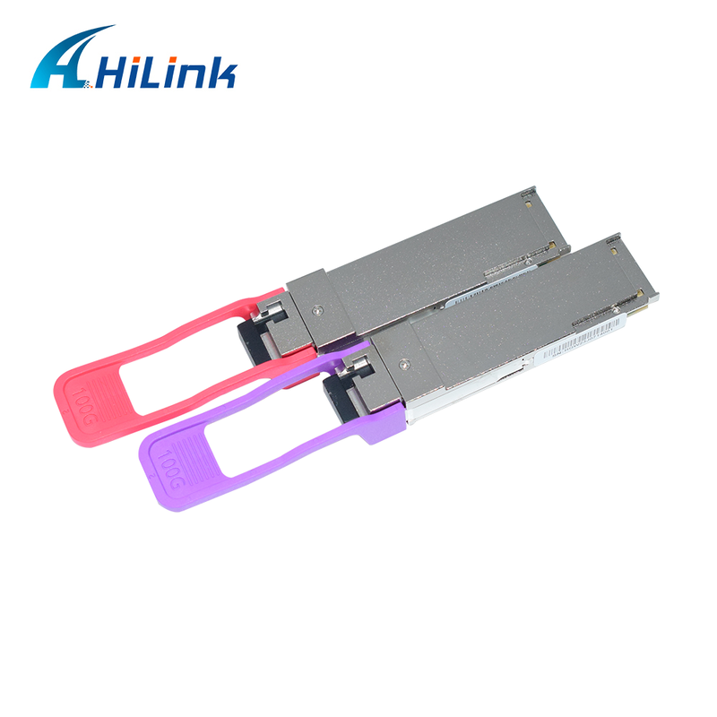 QSFP28 100G BIDI 10KM ออปติกัลทรานซิสเวอร์ SMF ซิมเพล็กซ์ LC คอนเนคเตอร์ DDM 1271/1331