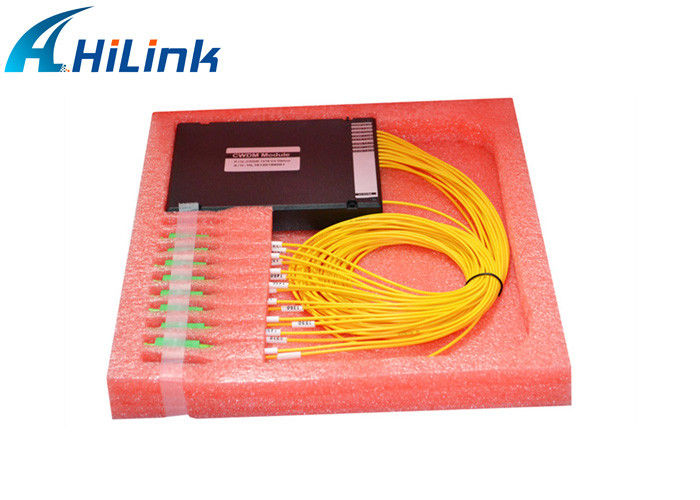 1270nm ~ 1610nm 16ch CWDM Mux Demux โมดูลแยกสูงด้วย LC / APC SC / APC เชื่อมต่อ