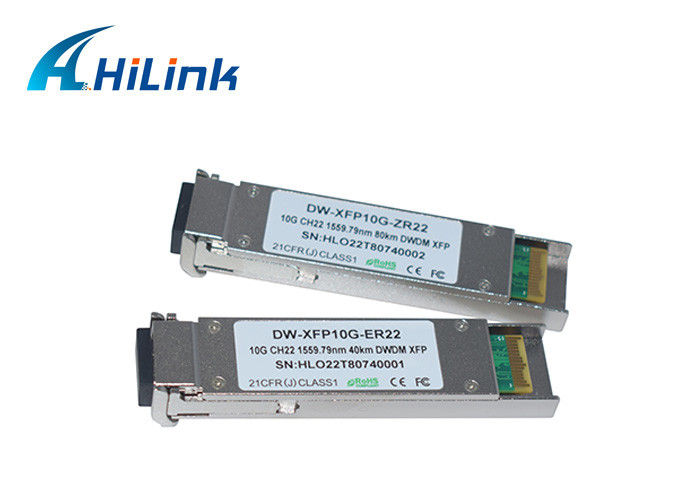 สอดคล้องกับ Cisco 10G XFP Transceiver, XFP 10G ZR 1550nm 80km ปรับแต่งได้ด้วย LC Connector
