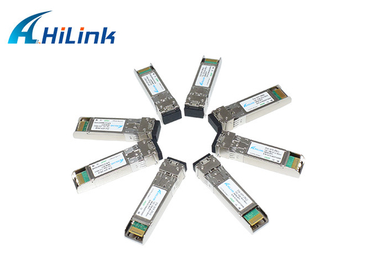 โมดูลออปติคัลตัวเชื่อมต่อ LC แบบดูเพล็กซ์ 10G ฐาน SFP + DWDM 80KM 100GHZ CH17-CH61