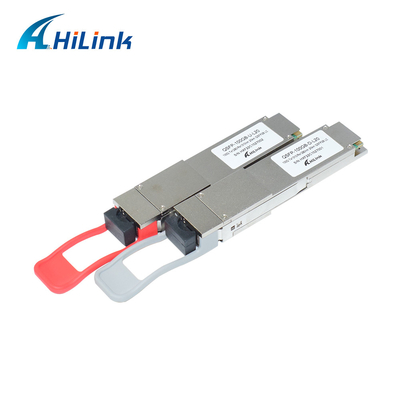 LC Simplex BiDi QSFP28 เครื่องรับส่งสัญญาณ 1280/1310nm 4WDM 20KM Single Fiber Single Mode DDM