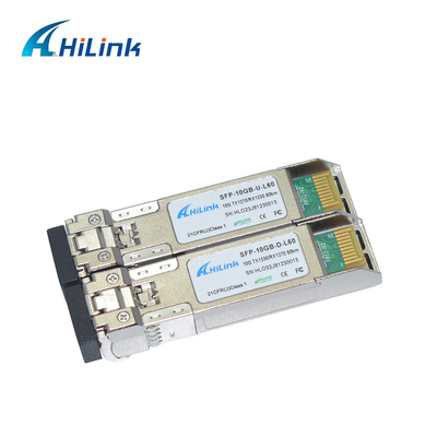 10G 60KM SFP+ โมดูลรับส่งสัญญาณ BIDI 60KM SFP+ 10G-ER4-60KM SMF 1270nm/1330nm