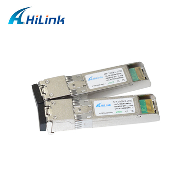 10Gb/s 100KM BiDi SFP+ ตัวรับส่งสัญญาณ 1490/1550nm ตัวเชื่อมต่อ LC โมดูลเดี่ยว DOM