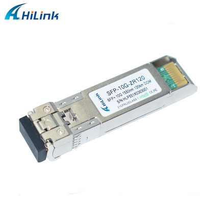 10G 120KM ZR SFP + โมดูลรับส่งสัญญาณ SMF STM-64 120KM 1550nm โมดูล DOM