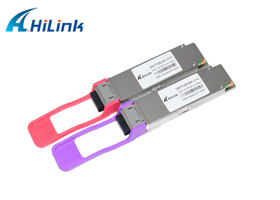 100G QSFP28 PAM4 10km LR BIDI ตัวรับส่งสัญญาณแสง Simplex LC 1271/1331nm SMF DOM