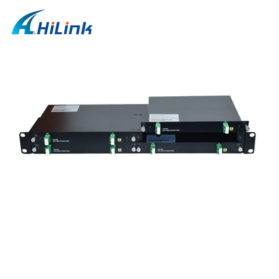 40G / 100G LR ER ไฟเบอร์คู่สู่เครื่องแปลงไฟเบอร์เดียว ABS LGX 1U Rack LC SC FC UPC/APC