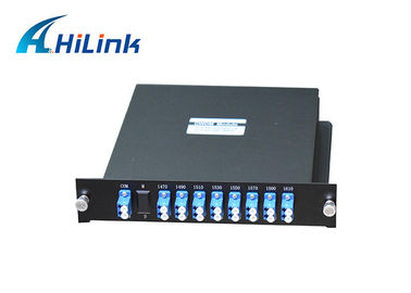 LGX Cassette ไฟเบอร์แบบคู่ LC / UPC 1470nm-1610nm 8CH CWDM Mux Demux 2 สล็อตในขายึดแร็ค 1U