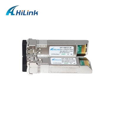 10GBASE BIDI 1490/1550nm SFP+ 10G Ethernet ไฟเบอร์ออปติกส์เทรนซิสเวอร์ Single SFP+ BIDI 10G 80KM